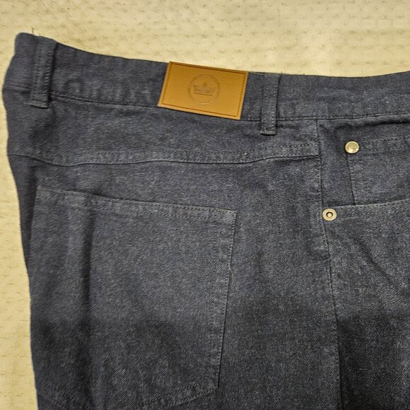 Peter Millar Five-Pocket Pants Size 38x32 – Navy Blue | Premium Flannel - Picture 2 of 7